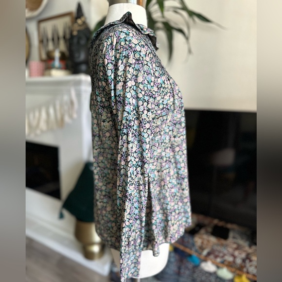 Dôen Plum Blouse in Hardwick Garden SZ XS - Picture 5 of 11